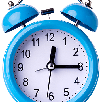 Blue Alarm Clock
